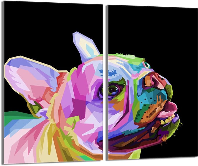 TMK ArtDeko - Snijplank - 2x30x52 cm - Pies - Hartglas