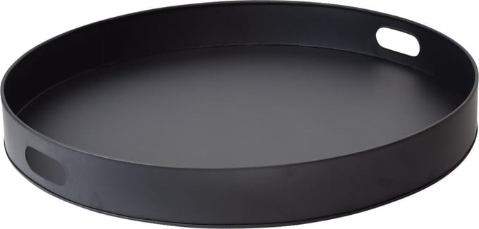 LOFT42 Tray Metalen Dienblad – Zwart – Ø40 cm