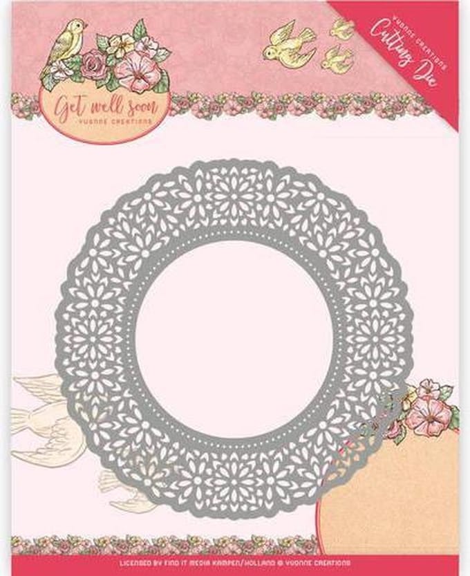 Mal - Yvonne Creations - Get Well Soon - Bloemen Kleedje