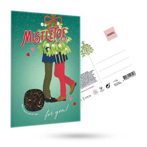 Cabinet of curiositeas - mistletoe kisses m/m thee wenskaart
