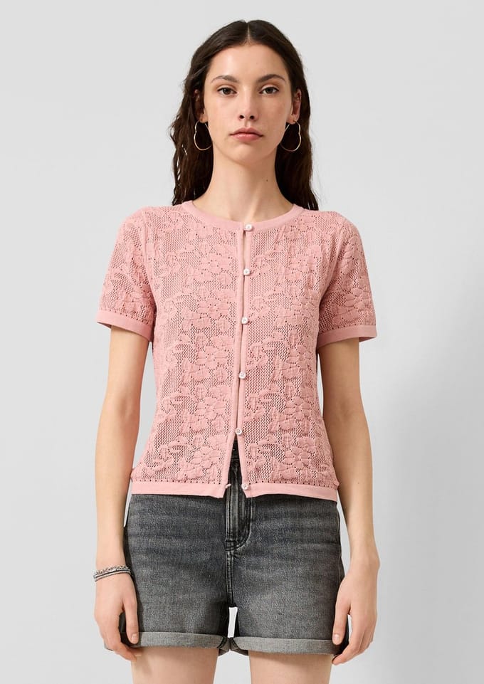 Korte mouwen cardigan dames QS