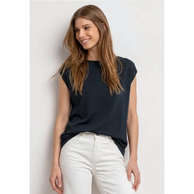 Basic shirt met boothals