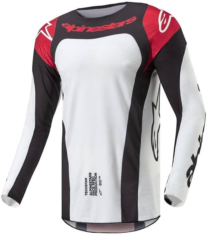 Alpinestars Techstar Ocuri Jersey Mars Rood Wit Zwart -