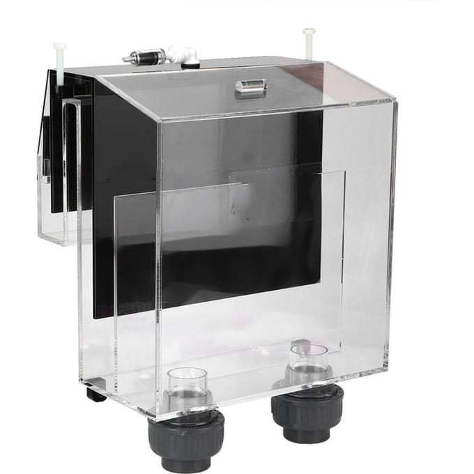 Kwaliteit Acryl Zelfstart Sifon Hang On Overloopbox voor Vissenkom Aquarium black