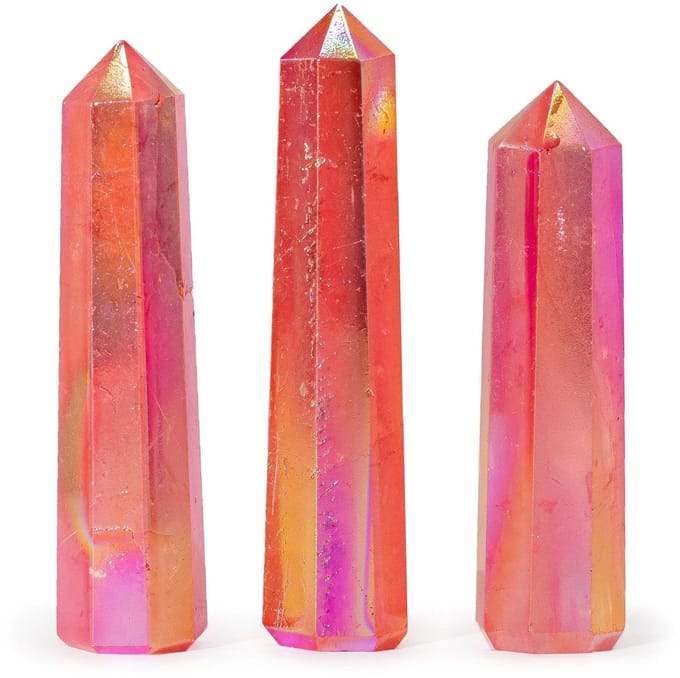 Edelsteen Obelisk - Aurora Kristal Kwarts Perzik