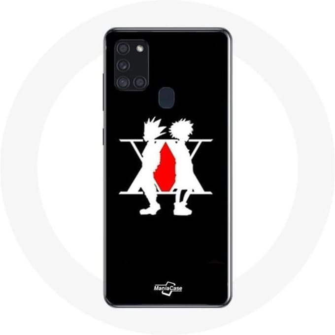 Coque Samsung Galaxy A21S Hunter x Hunter Manga Logo Noir