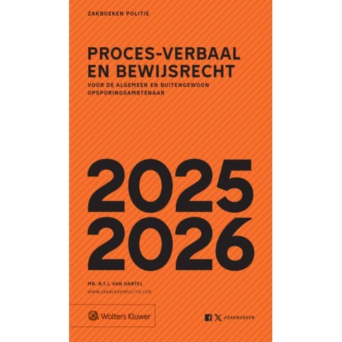 Zakboek Proces-Verbaal En Bewijsrecht 2025-2026