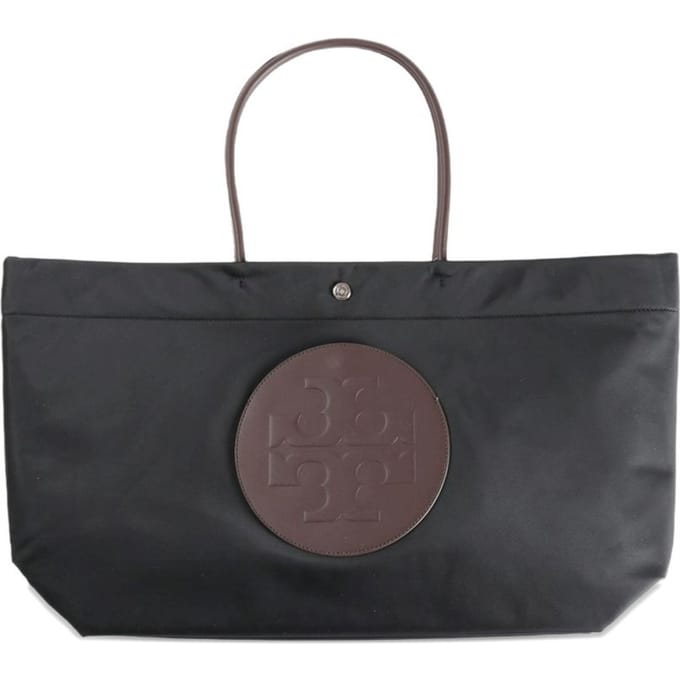 Tory Burch zwarte tas vrouw en draai tote