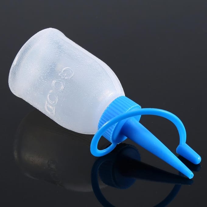 6 Stuks/zak 30ML Industriële Lijm Gel Olie Plastic Knijpbare Lege Fles Spuit Dispenser white