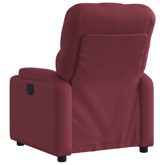 vidaXL - Fauteuil - verstelbaar - stof - wijnrood