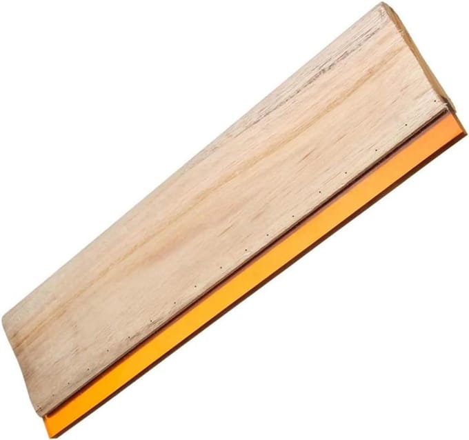 Houten Screen Printing Squeegee van 30 cm met Handvat voor Efficiënte Zeefdruktechnieken, 1 Stuk