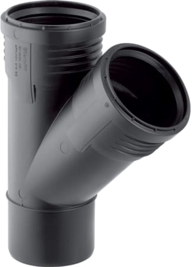 Geberit Silent-PP T-stuk 45°, DN 30 / 30, 390.030.14.1