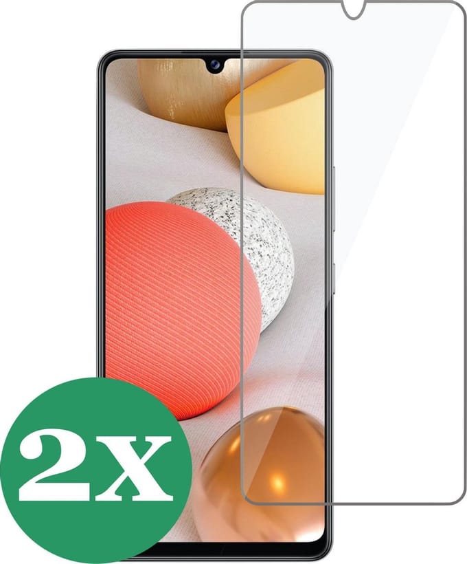 Screenprotector geschikt voor Samsung Galaxy A42 - Screen Protector Glas - 2 Stuks