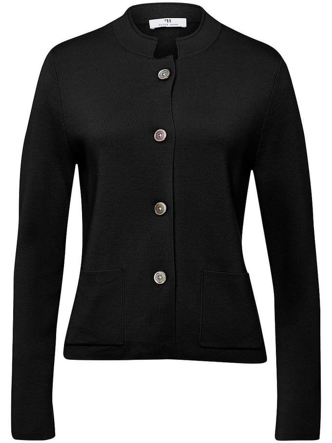 Tricotblazer Van Peter Hahn zwart
