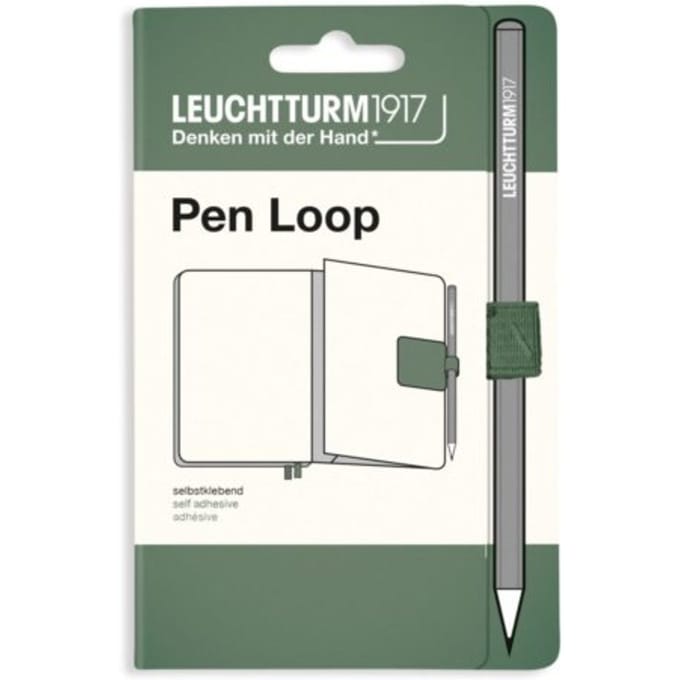 Pen loop zelfklevende pennenlus, kleur olijfgroen