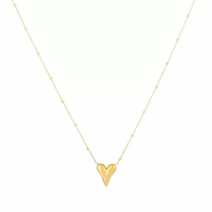 Bijoutheek Collier Hart Ketting Balls Goud