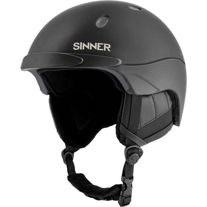 SINNER TITAN Unisex Skihelm - MATTE Zwart - Maat L,59-62 cm
