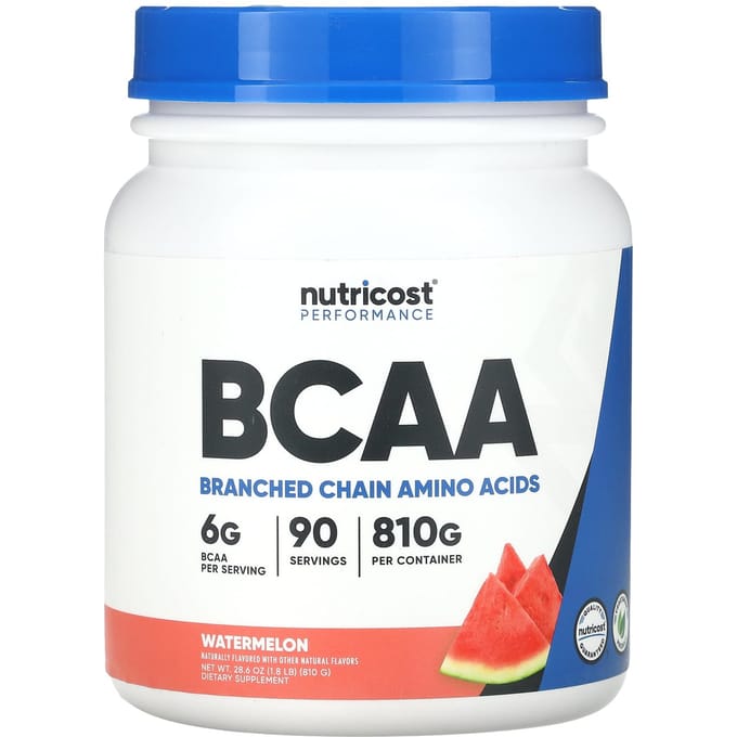 Nutricost, Performance Athlétique, BCAA, Pastèque, 1,8 lb (810 g)