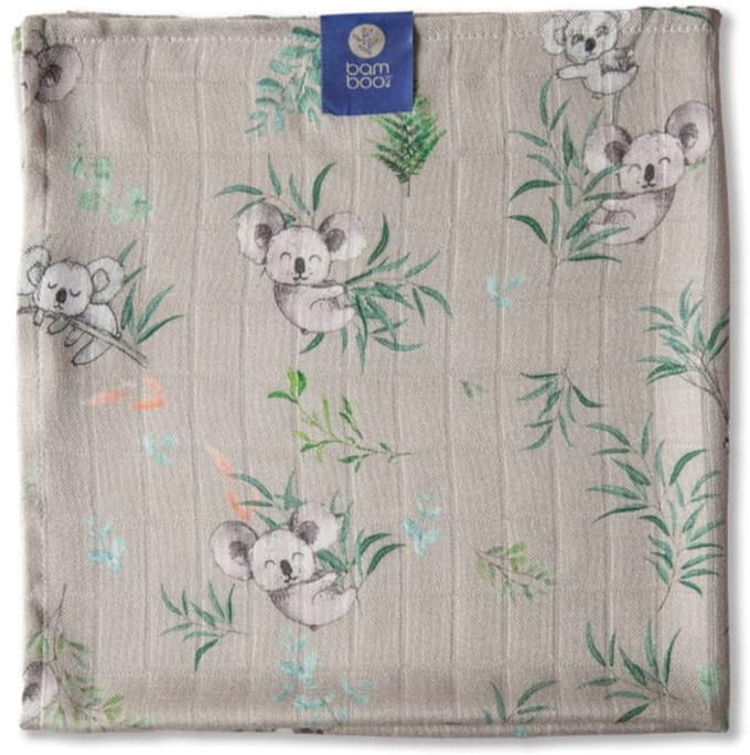 Texpol Bamboo Line - Bamboe Hydrofiele Doek - 30x30 cm - Koala Design - Medisch Gecertificeerd - Hypoallergeen