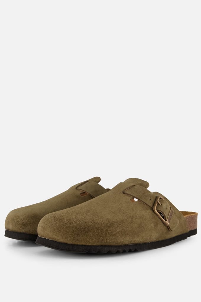 Scholl Olivier Muiltjes groen Suede - Maat 40