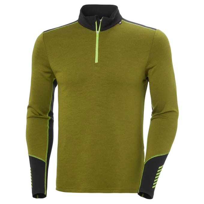 Helly Hansen Lifa Merino Midweight 1/2-rits, heren, groen
