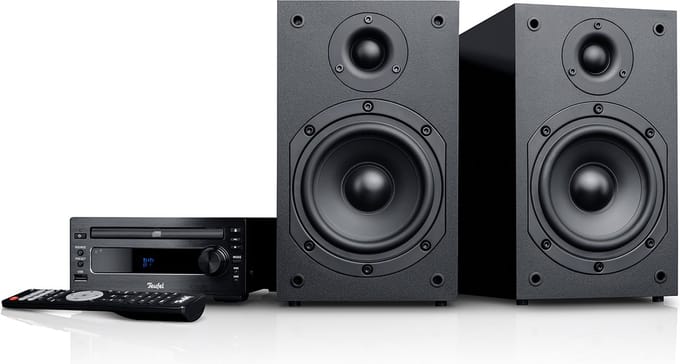 Teufel KOMBO 11 - Micro stereo-installatie - Hifi-sound - DAB+ radio - Cd-speler - Bluetooth - zwart