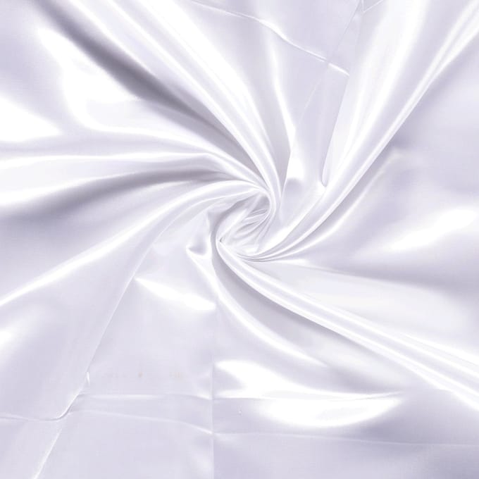 Naaistof Satijn - 100% Polyester - Wit - 100cm lang bij 145cm breed - 1 meter