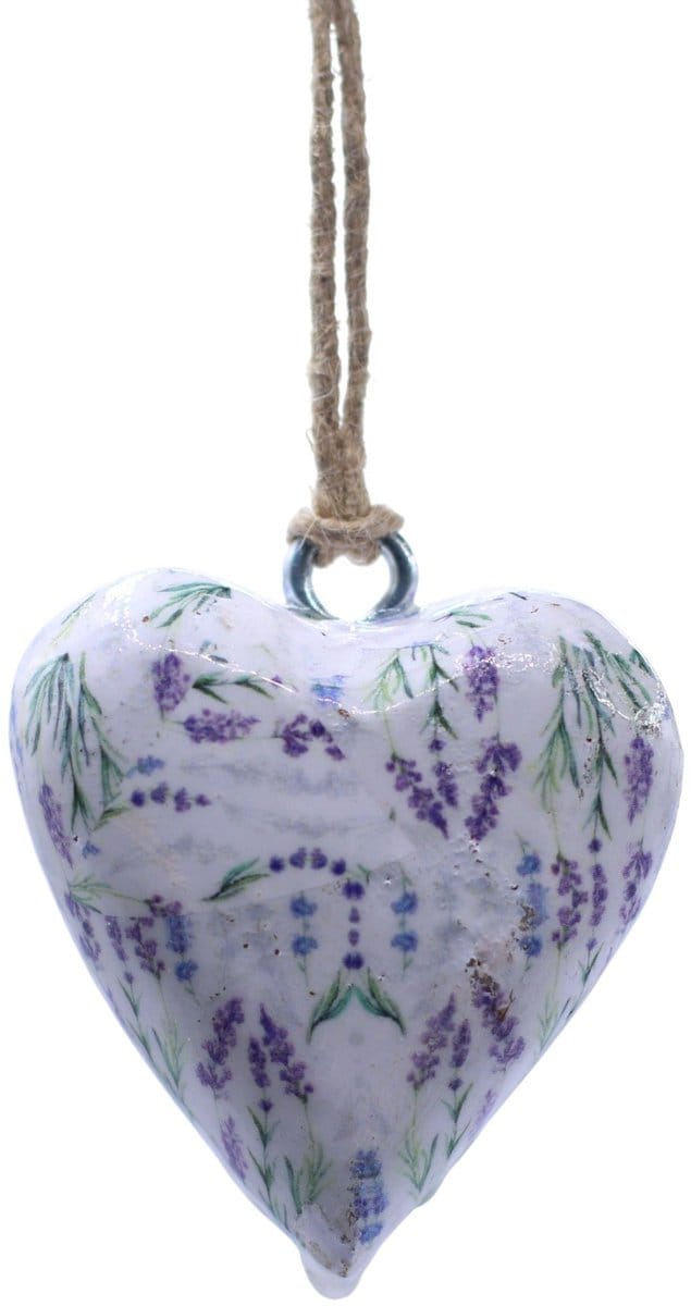Decoratieve houten hart - Lavendel