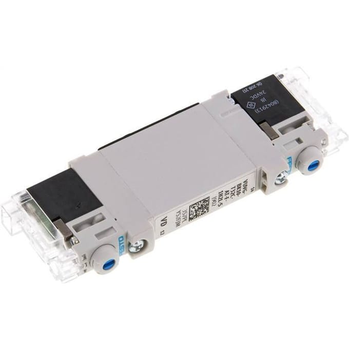 2x3/2 Flens NC Magneetventiel 24V DC 1,5-7bar/21,0-98psi Rechthoekige Plug H Festo