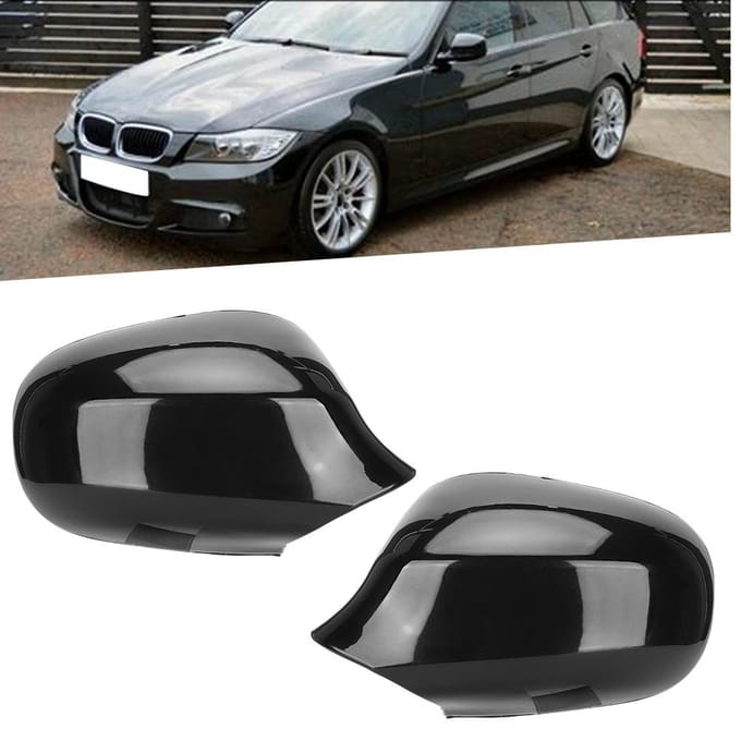 Set van Links Rechts Achteruitkijkspiegel Behuizing Kap 51167205291 Geschikt voor E90 E91 E92 E93 LCI gray