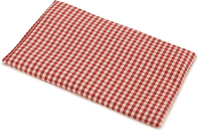 Warmte Kussen - Koel Kussen - Ontspanning - Biologisch Katoen - 30 x 20 cm - Rood-Wit