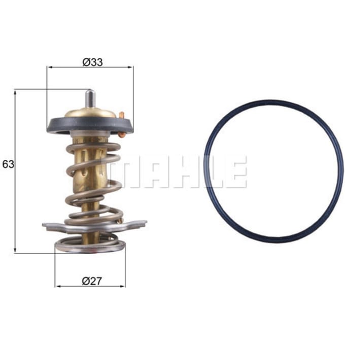 Thermostaat, koelvloeistof MAHLE TX 264 82D