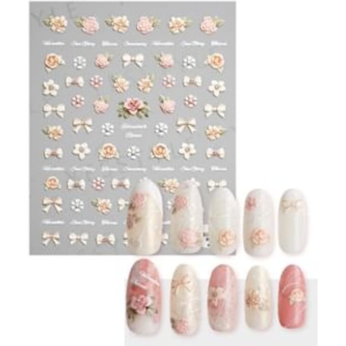 MEKO - Embossed Nail Stickers J 1 pc