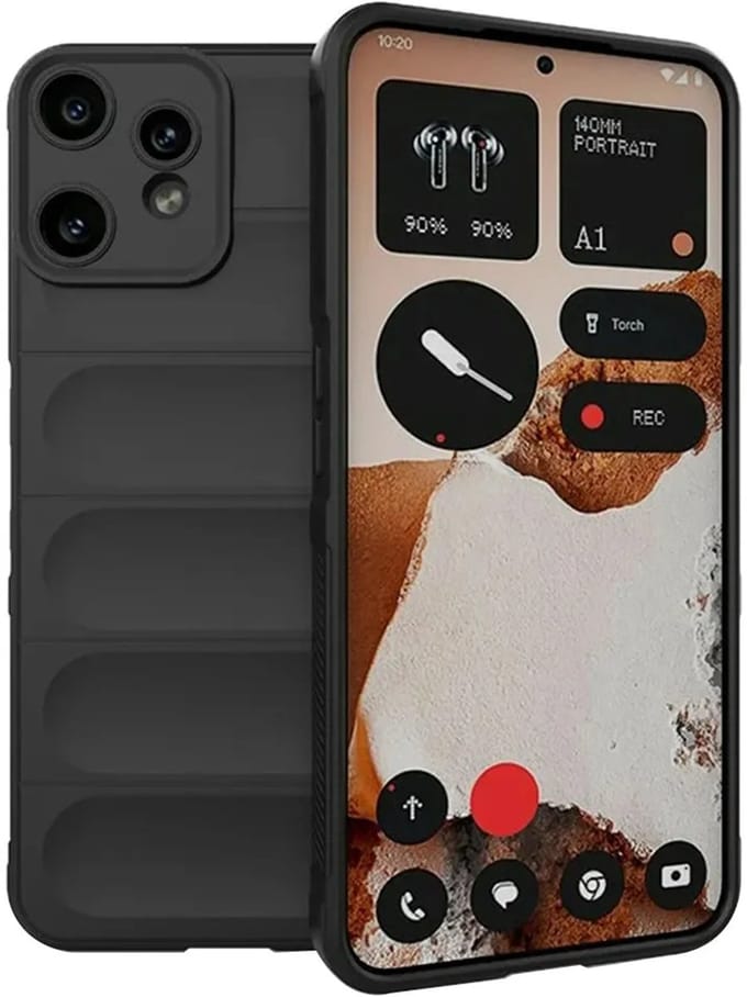 Hoesje geschikt voor Nothing CMF Phone 2 Pro - Techsuit Magic Shield Silicone Back Cover - Zwart