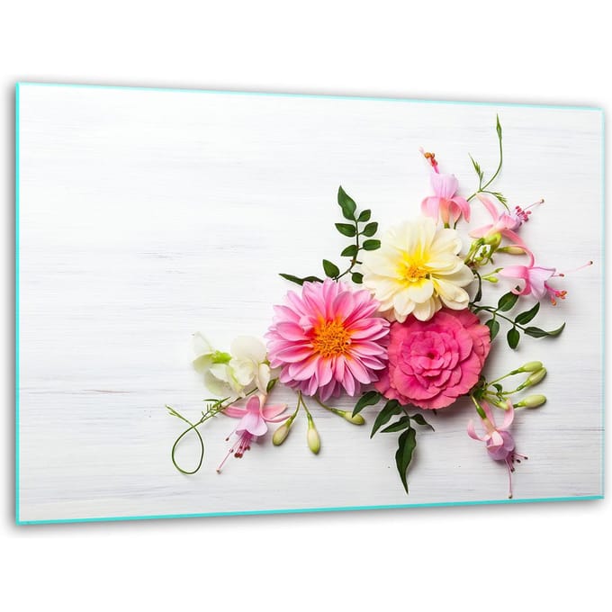 TMK ArtDeko - Snijplank Glas - 40x30cm - Bloemen