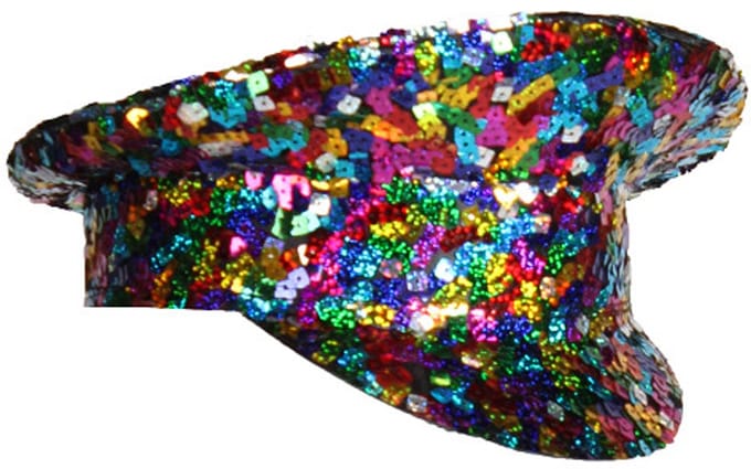Pet Luxe - Sequins - Disco Pailletten - Volwassenen - Multicolor - Unisex - Maat 59