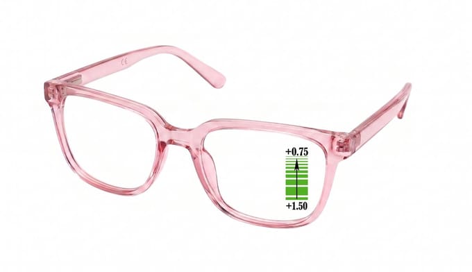 Leesbril Vista Bonita Cubo Multifocaal-Salinas Pink-+0.75-+1.50