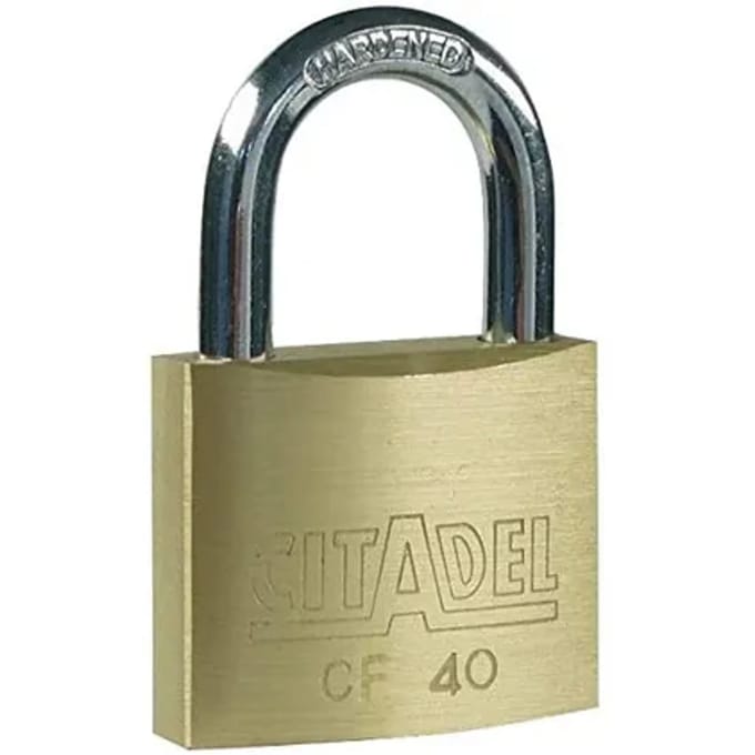 Abus Hangslot Met Sleutel Cf40 - Massief Messing Voor Kluisje - Behuizing 40 Mm