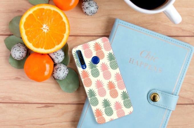 Honor 20 Lite Siliconen Case Ananas