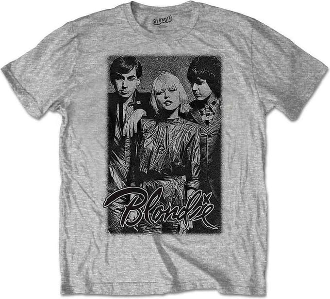 Blondie - Band Promo Heren T-shirt - M - Grijs