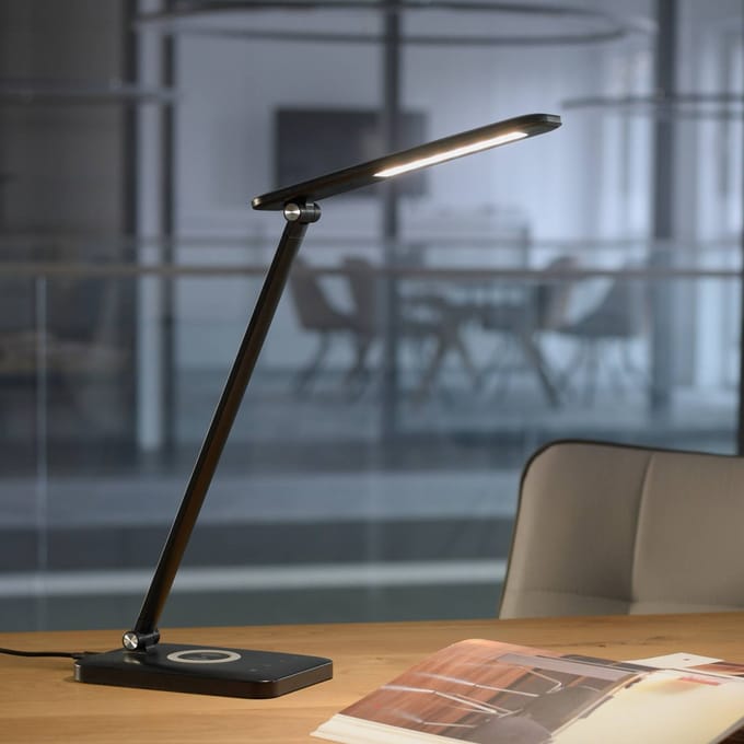 JUST LIGHT. GmbH LED bureaulamp Florentina, zwart