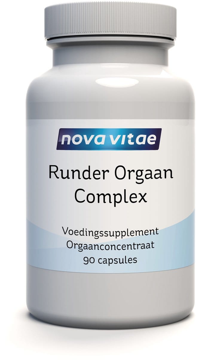 Nova Vitae - Runder Orgaan Complex - Grasgevoerd - Beef Organ Complex - Lever - Nier - Hart - Pancreas - Milt - 90 capsules