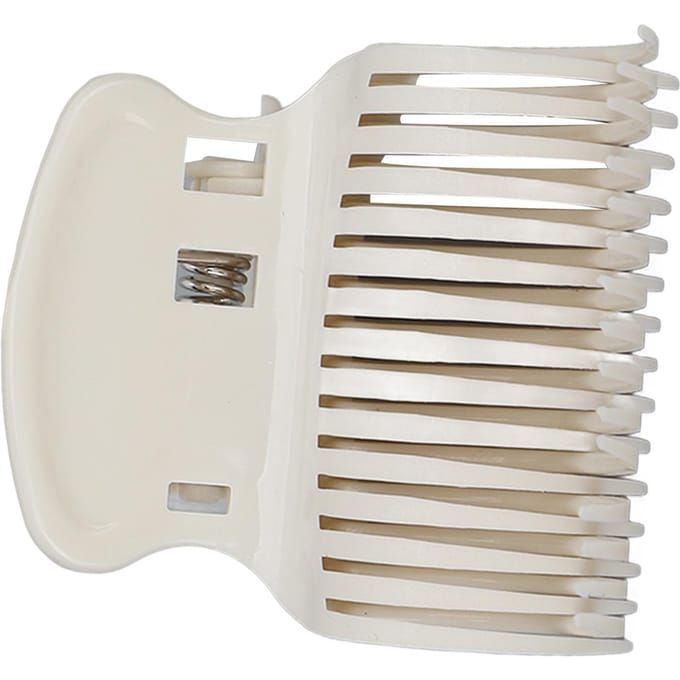 12 stuks vervangende krultangklemmen voor hete rollers, voor het stylen van haar in secties, wit white