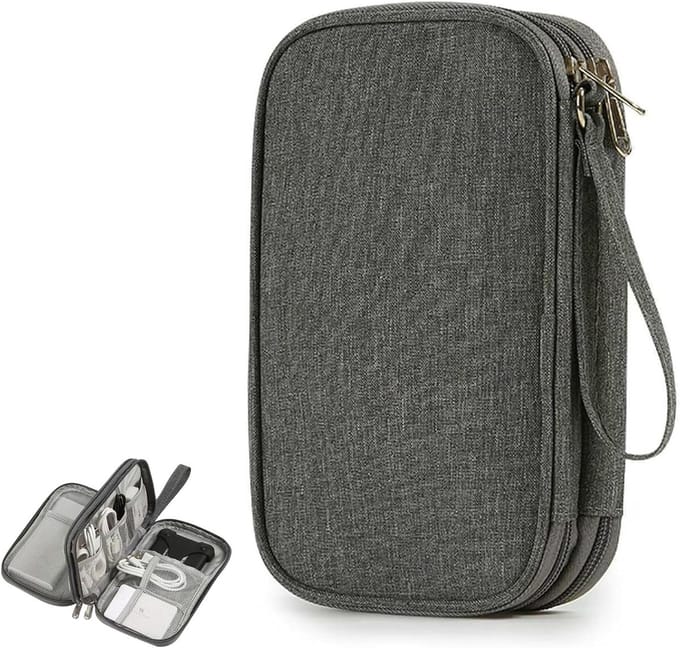 Draagbare Waterdichte Kabel Organizer voor Elektronische Accessoires, Oplader en Tech Bag voor Reizen
