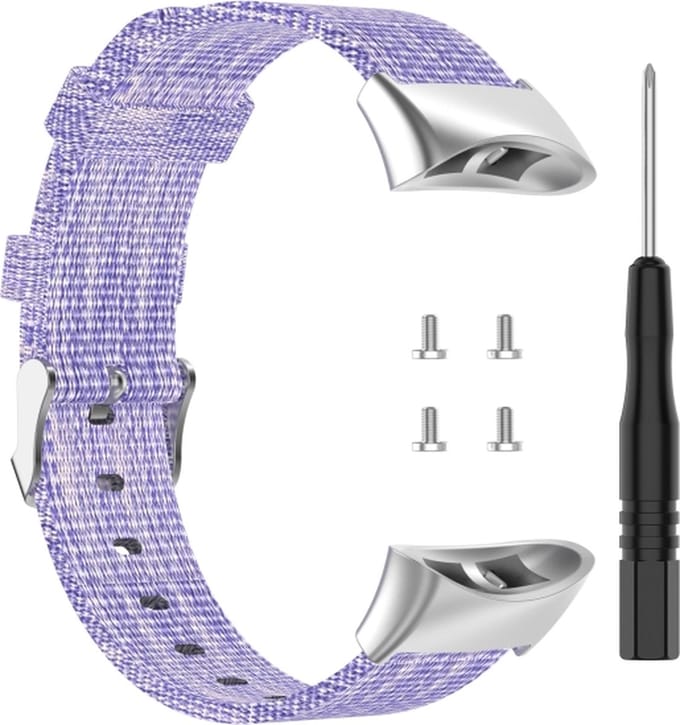 Nylon bandje - geschikt voor Garmin Forerunner 45 / 45S - lila