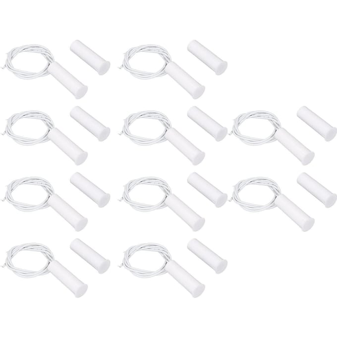 10 Sets Verzonken Magnetische Schakelaar DC100V 10W NC Type Vlamvertragend Deursensor Raam Reed Schakelaar white