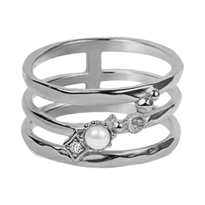 Zilveren ring/zoetwater parel/bling-it/Maat 60/19.25mm