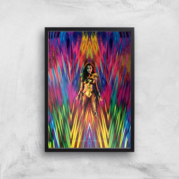DC Wonder Woman 84 Giclée Art Print - A4 - Black Frame