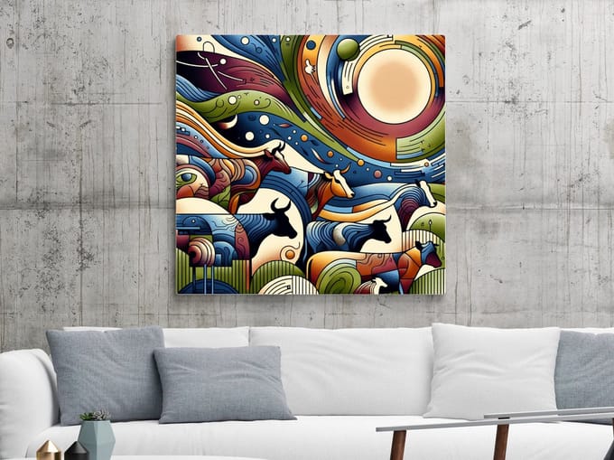 Kunstprint | Wanddecoratie | Dibond | 100 × 100 cm