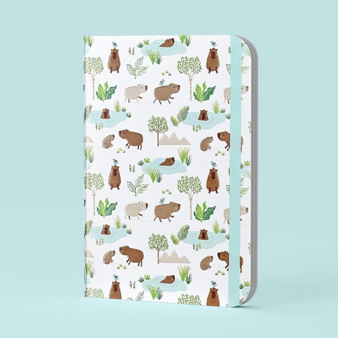 Mid size notitieboek Peter Pauper The Capybara Life